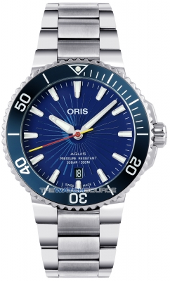 Buy this new Oris Aquis Date 41.5mm 01 733 7766 4185-Set mens watch for the discount price of £1,870.00. UK Retailer.